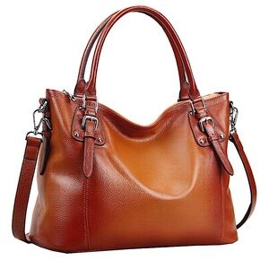 Heshe Leather Work Handbag